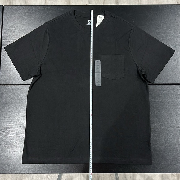 DXL Big & Tall HB Black Pocket T-Shirt - 2XL - Picture 2 of 5